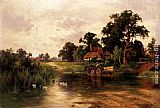 Henry Hillier Parker Across The Ford painting